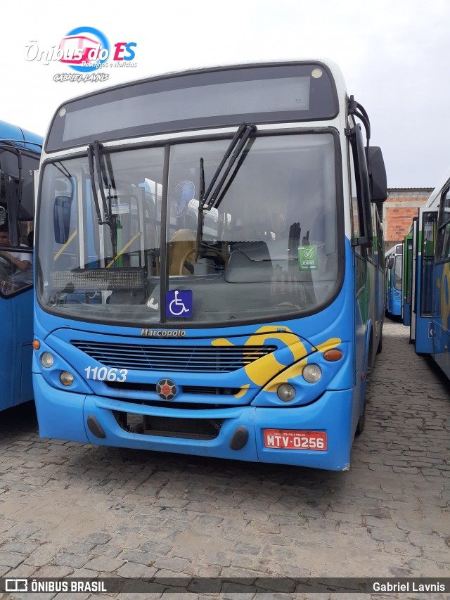 Metropolitana Transportes e Serviços 11063 na cidade de Vila Velha, Espírito Santo, Brasil, por Gabriel Lavnis. Número da foto: #7665725.