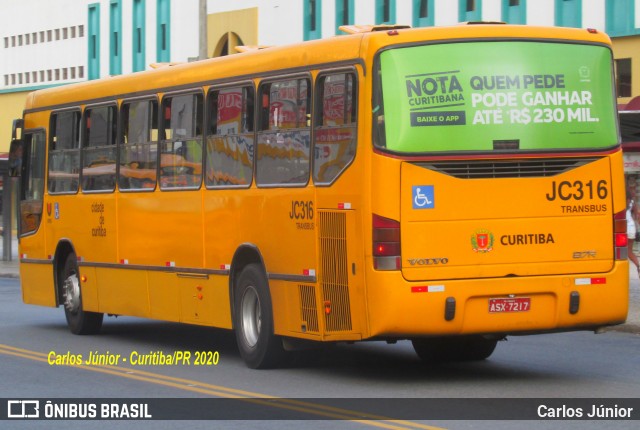 Expresso Azul JC316 na cidade de Curitiba, Paraná, Brasil, por Carlos Júnior. Número da foto: #7669577.