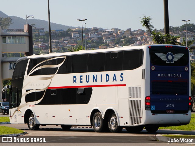 Reunidas Transportes Coletivos 35221 na cidade de Florianópolis, Santa Catarina, Brasil, por João Victor. ID da foto: 7671074.