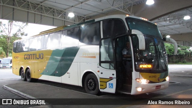 Empresa Gontijo de Transportes 14340 na cidade de Taubaté, São Paulo, Brasil, por Alex Ramos Ribeiro. ID da foto: 7670648.