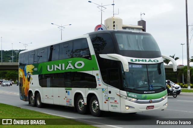 Empresa União de Transportes 4185 na cidade de Florianópolis, Santa Catarina, Brasil, por Francisco Ivano. ID da foto: 7671083.