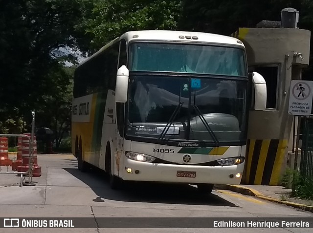 Empresa Gontijo de Transportes 14035 na cidade de São Paulo, São Paulo, Brasil, por Edinilson Henrique Ferreira. ID da foto: 7670855.