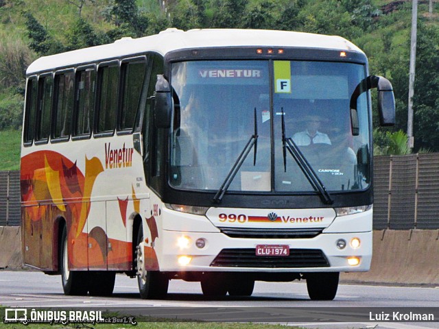 Venetur Turismo 990 na cidade de Aparecida, São Paulo, Brasil, por Luiz Krolman. ID da foto: 7667571.