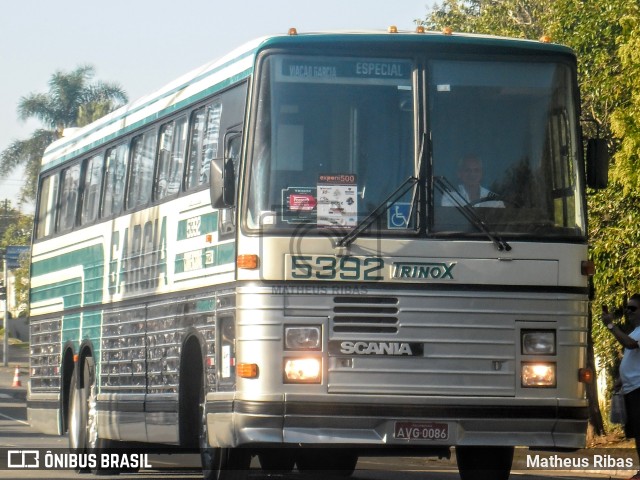 Viação Garcia 5392 na cidade de Curitiba, Paraná, Brasil, por Matheus Ribas. ID da foto: 7670768.