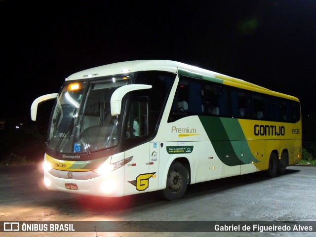 Empresa Gontijo de Transportes 18635 na cidade de Montes Claros, Minas Gerais, Brasil, por Gabriel de Figueiredo Alves. Número da foto: #7670233.