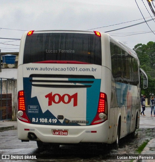 Auto Viação 1001 RJ 108.419 na cidade de Nova Iguaçu, Rio de Janeiro, Brasil, por Lucas Alves Ferreira. ID da foto: 7670949.