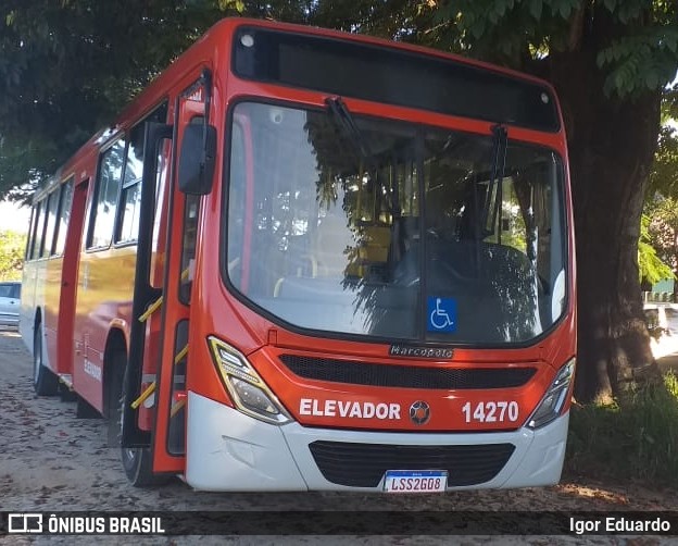 Expresso Unir 14270 na cidade de Pedro Leopoldo, Minas Gerais, Brasil, por Igor Eduardo. Número da foto: #7668450.