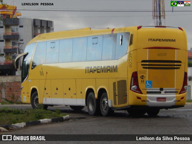 Viação Itapemirim 60539 na cidade de Caruaru, Pernambuco, Brasil, por Lenilson da Silva Pessoa. ID da foto: 7670120.