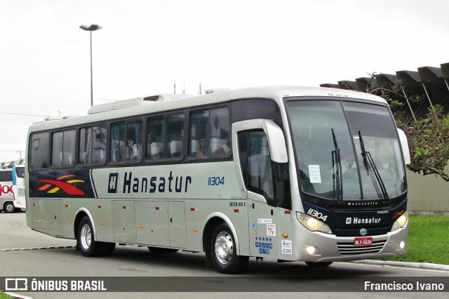 Hansatur Transporte e Turismo 11304 na cidade de Florianópolis, Santa Catarina, Brasil, por Francisco Ivano. Número da foto: #7665715.