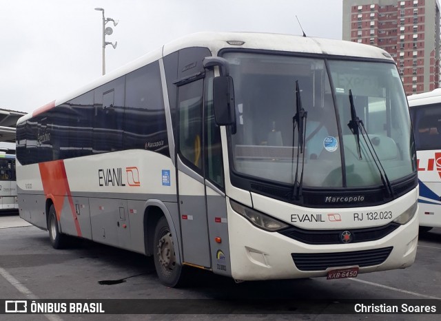 Evanil Transportes e Turismo RJ 132.023 na cidade de Rio de Janeiro, Rio de Janeiro, Brasil, por Christian Soares. Número da foto: #7668132.