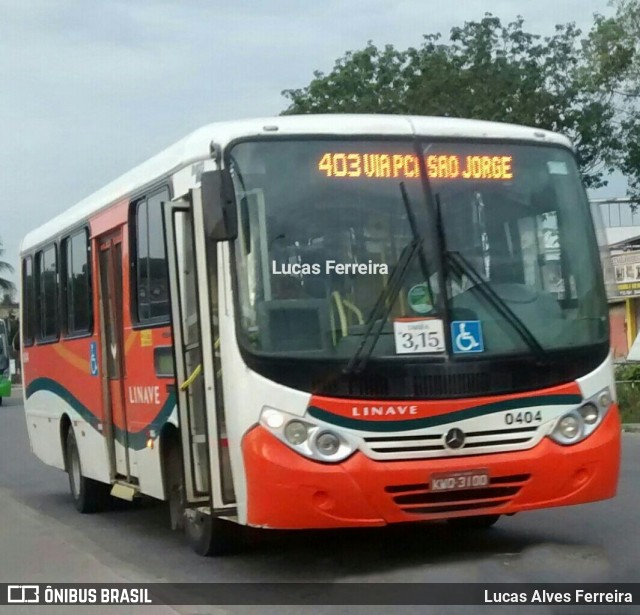 Linave Transportes 0404 na cidade de Nova Iguaçu, Rio de Janeiro, Brasil, por Lucas Alves Ferreira. ID da foto: 7671106.