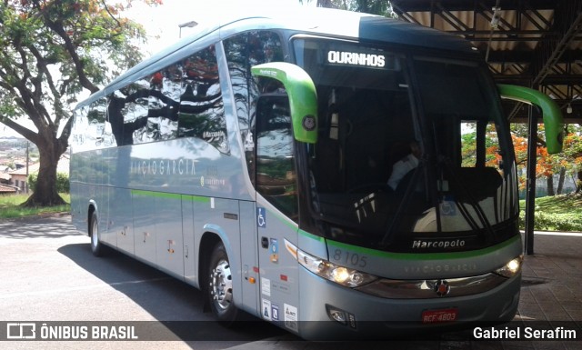 Viação Garcia 8105 na cidade de Cambará, Paraná, Brasil, por Gabriel Serafim. ID da foto: 7668368.