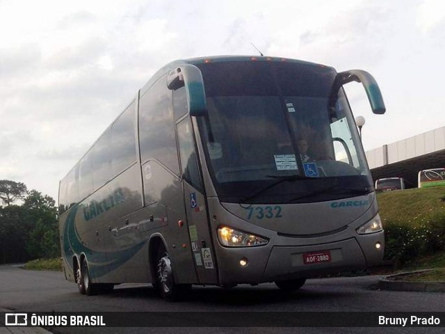 Viação Garcia 7332 na cidade de Ponta Grossa, Paraná, Brasil, por Bruny Prado. Número da foto: #7666649.
