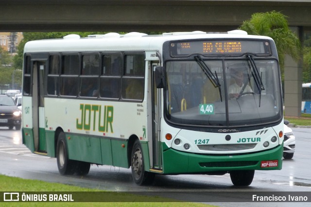 Jotur - Auto Ônibus e Turismo Josefense 1247 na cidade de Florianópolis, Santa Catarina, Brasil, por Francisco Ivano. ID da foto: 7671160.