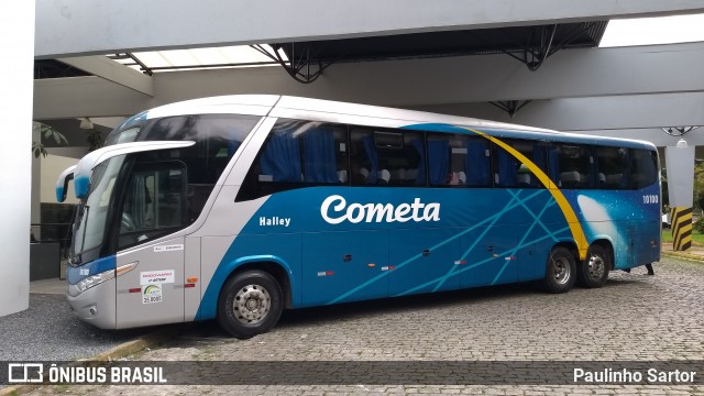 Viação Cometa 10100 na cidade de Joinville, Santa Catarina, Brasil, por Paulinho Sartor. Número da foto: #7711157.