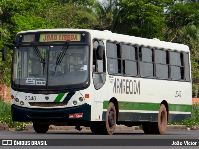 Viação Nossa Senhora Aparecida 2040 na cidade de Imperatriz, Maranhão, Brasil, por João Victor. ID da foto: 7710950.