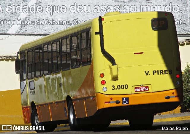 Viação Pires 3000 na cidade de Santos Dumont, Minas Gerais, Brasil, por Isaias Ralen. Número da foto: #7711032.