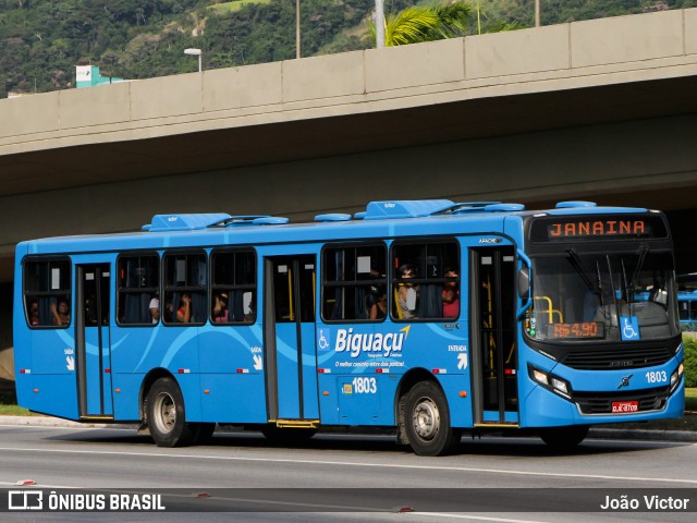 Biguaçu Transportes Coletivos Administração e Participação 1803 na cidade de Florianópolis, Santa Catarina, Brasil, por João Victor. ID da foto: 7710858.