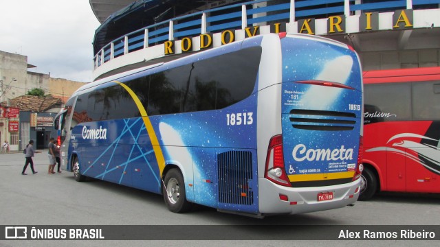 Viação Cometa 18513 na cidade de Aparecida, São Paulo, Brasil, por Alex Ramos Ribeiro. ID da foto: 7713336.