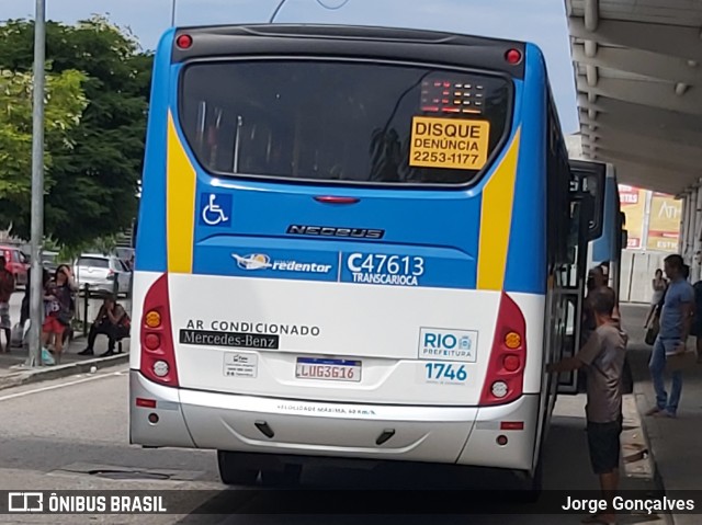 Viação Redentor C47613 na cidade de Rio de Janeiro, Rio de Janeiro, Brasil, por Jorge Gonçalves. ID da foto: 7713208.