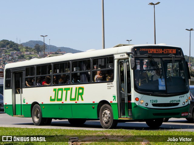 Jotur - Auto Ônibus e Turismo Josefense 1249 na cidade de Florianópolis, Santa Catarina, Brasil, por João Victor. ID da foto: 7710769.