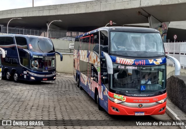 UTIL - União Transporte Interestadual de Luxo 11913 na cidade de Belo Horizonte, Minas Gerais, Brasil, por Vicente de Paulo Alves. Número da foto: #7711576.