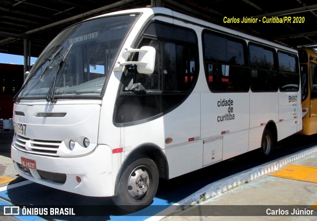 Transporte Coletivo Glória BN997 na cidade de Curitiba, Paraná, Brasil, por Carlos Júnior. ID da foto: 7712873.