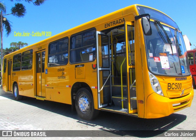 Transporte Coletivo Glória BC500 na cidade de Curitiba, Paraná, Brasil, por Carlos Júnior. ID da foto: 7712997.