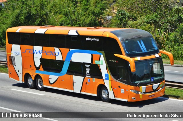 Viação Sampaio 11508 na cidade de Santa Isabel, São Paulo, Brasil, por Rudnei Aparecido da Silva. Número da foto: #7711892.
