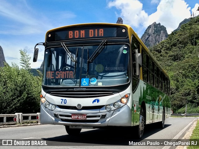 Viação Dedo de Deus 70 na cidade de Teresópolis, Rio de Janeiro, Brasil, por Marcus Paulo - ChegaParei RJ. Número da foto: #7710029.