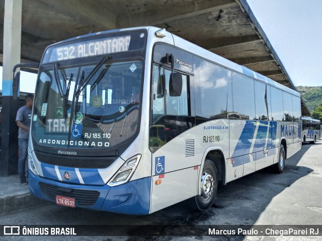 Viação Mauá RJ 185.110 na cidade de Niterói, Rio de Janeiro, Brasil, por Marcus Paulo - ChegaParei RJ. ID da foto: 7709976.