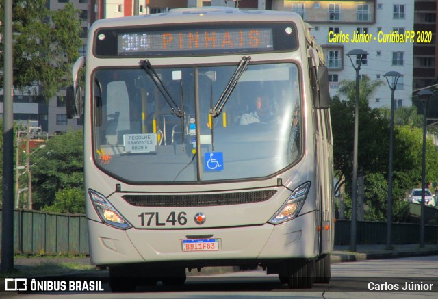 Expresso Azul 17L46 na cidade de Curitiba, Paraná, Brasil, por Carlos Júnior. ID da foto: 7715706.