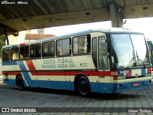 Transporte Coletivo Santa Maria 265 na cidade de Belo Horizonte, Minas Gerais, Brasil, por César Ônibus. Número da foto: #7715000.