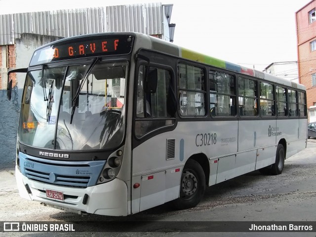 Transportes Futuro C30218 na cidade de Rio de Janeiro, Rio de Janeiro, Brasil, por Jhonathan Barros. ID da foto: 7717943.