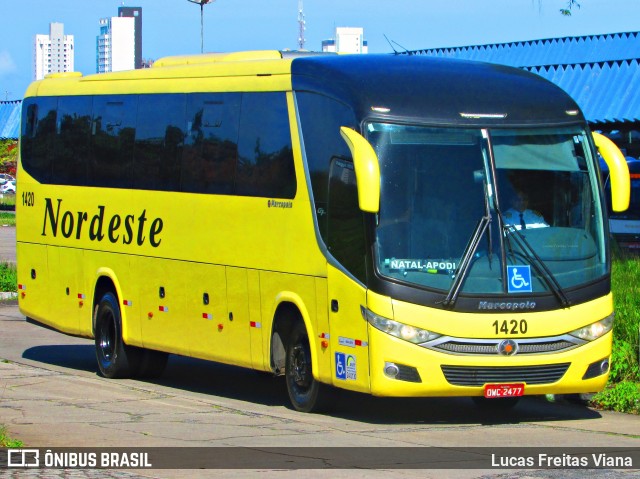 Viação Nordeste 1420 na cidade de Natal, Rio Grande do Norte, Brasil, por Lucas Freitas Viana. Número da foto: #7717162.