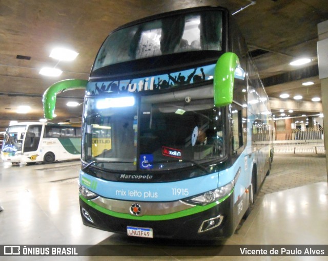 UTIL - União Transporte Interestadual de Luxo 11915 na cidade de Belo Horizonte, Minas Gerais, Brasil, por Vicente de Paulo Alves. Número da foto: #7717708.