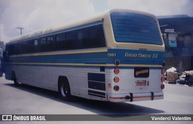 Viação Cometa 7501 na cidade de São Paulo, São Paulo, Brasil, por Vanderci Valentim. ID da foto: 7715007.