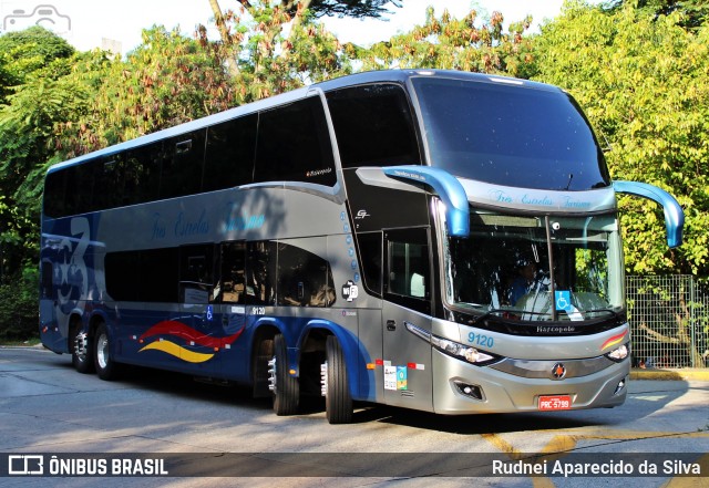 Três Estrelas Turismo 9120 na cidade de São Paulo, São Paulo, Brasil, por Rudnei Aparecido da Silva. Número da foto: #7715211.