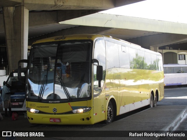 Viação Itapemirim 8835 na cidade de Aracaju, Sergipe, Brasil, por Rafael Rodrigues Forencio. ID da foto: 7716253.