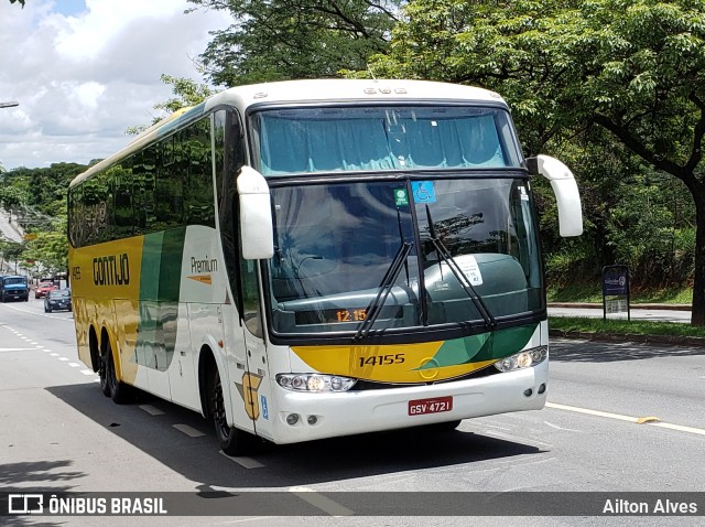 Empresa Gontijo de Transportes 14155 na cidade de Belo Horizonte, Minas Gerais, Brasil, por Ailton Alves. ID da foto: 7716505.