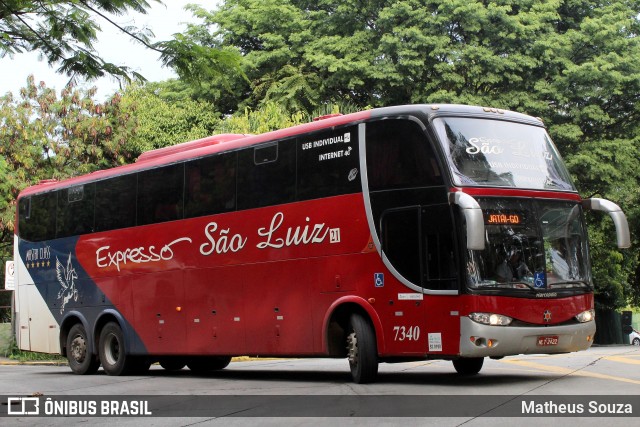 Expresso São Luiz 7340 na cidade de São Paulo, São Paulo, Brasil, por Matheus Souza. Número da foto: #7716891.
