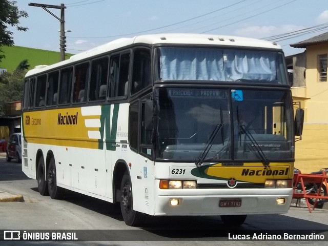 Viação Nacional 6231 na cidade de São Paulo, São Paulo, Brasil, por Lucas Adriano Bernardino. ID da foto: 7718271.