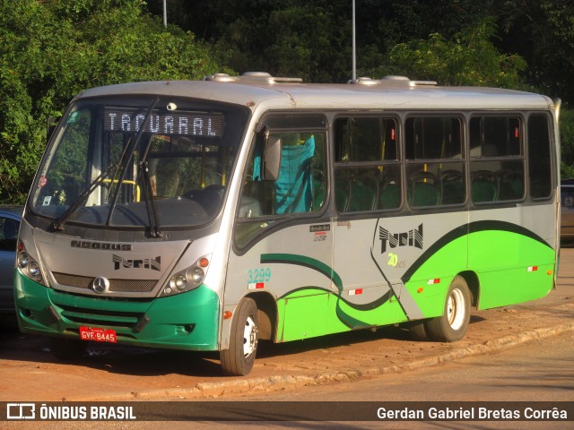 Turin Transportes 3299 na cidade de Ouro Preto, Minas Gerais, Brasil, por Gerdan Gabriel Bretas Corrêa. Número da foto: #7716671.