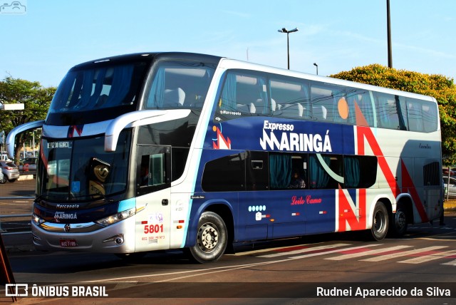 Expresso Maringá 5801 na cidade de Londrina, Paraná, Brasil, por Rudnei Aparecido da Silva. ID da foto: 7717956.