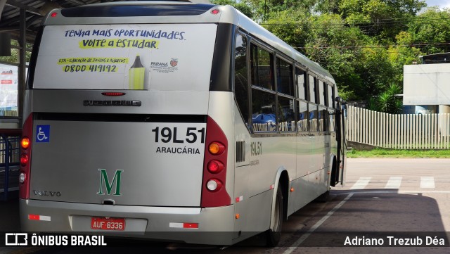 Araucária Transportes Coletivos 19L51 na cidade de Araucária, Paraná, Brasil, por Adriano Trezub Déa. Número da foto: #7715032.