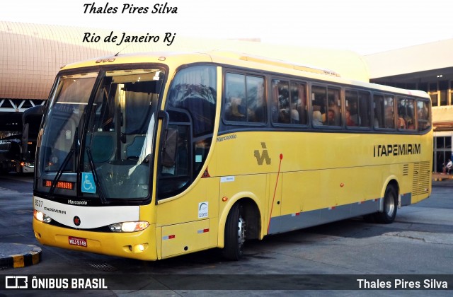 Viação Itapemirim 8527 na cidade de Rio de Janeiro, Rio de Janeiro, Brasil, por Thales Pires Silva. Número da foto: #7717612.