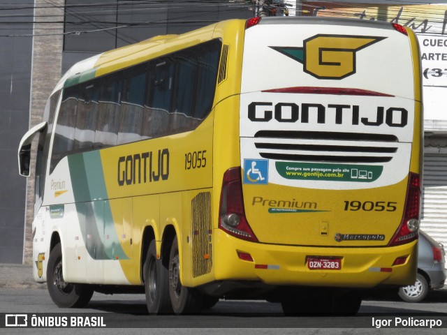 Empresa Gontijo de Transportes 19055 na cidade de Divinópolis, Minas Gerais, Brasil, por Igor Policarpo. ID da foto: 7720733.