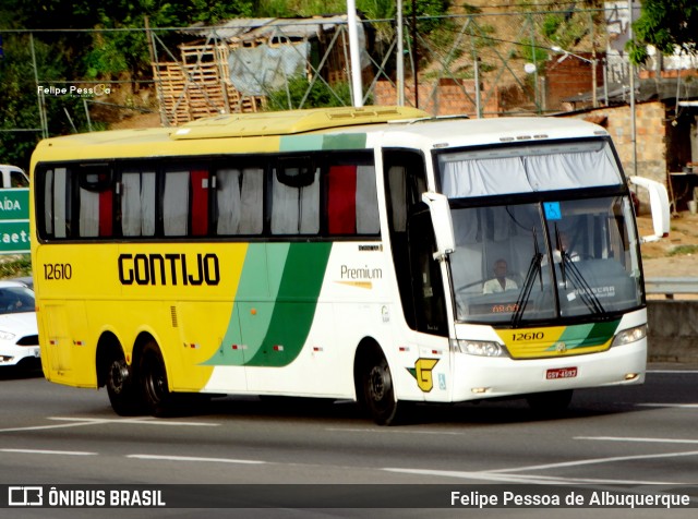 Empresa Gontijo de Transportes 12610 na cidade de Salvador, Bahia, Brasil, por Felipe Pessoa de Albuquerque. ID da foto: 7720121.