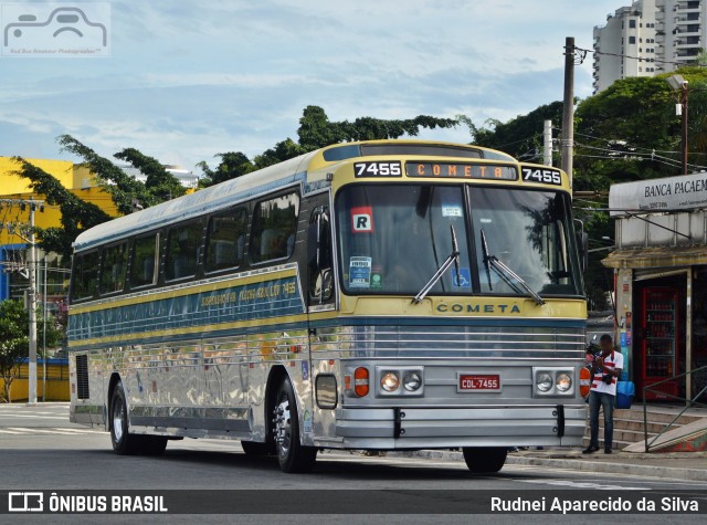 Viação Cometa 7455 na cidade de São Paulo, São Paulo, Brasil, por Rudnei Aparecido da Silva. ID da foto: 7719342.