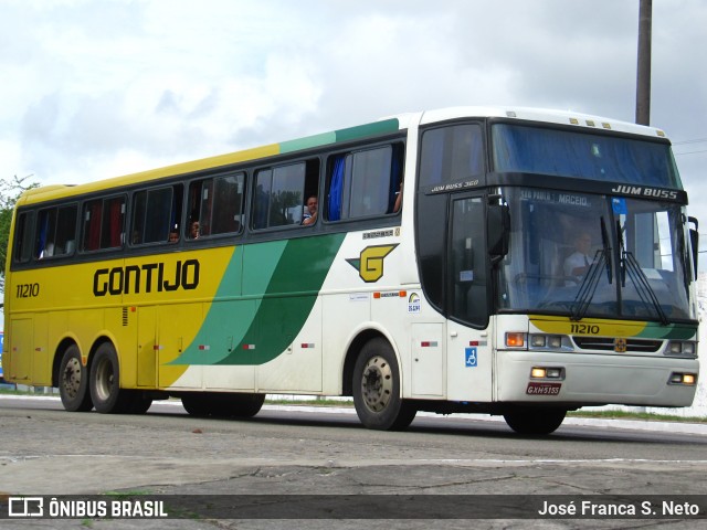 Empresa Gontijo de Transportes 11210 na cidade de Aracaju, Sergipe, Brasil, por José Franca S. Neto. ID da foto: 7720756.